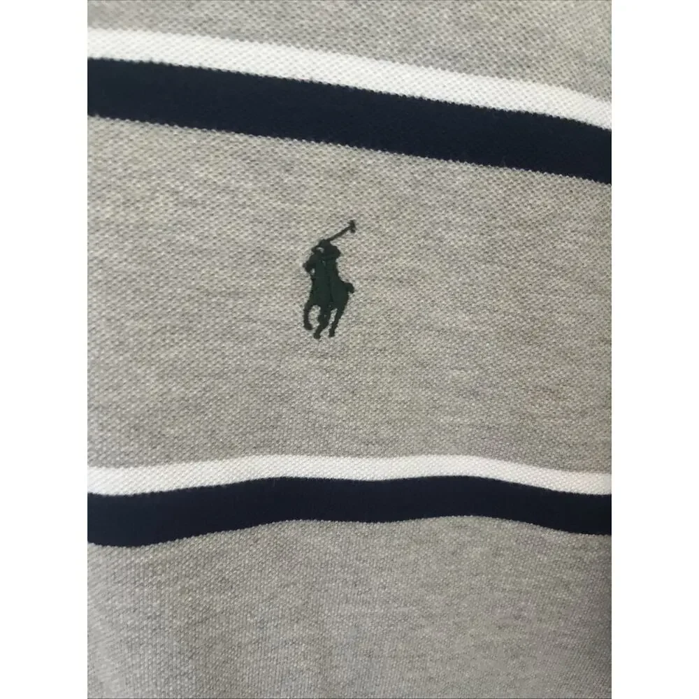 Polo Ralph Lauren Striped Mens Polo Short Sleeve Shirt Large‎